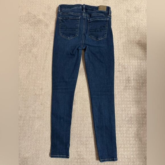 American Eagle Outfitters Dark Blue Skinny Jeans - Picture 2 of 4